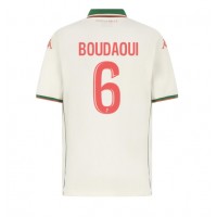 Camiseta OGC Nice Hicham Boudaoui #6 Visitante Equipación 2025-26 manga corta